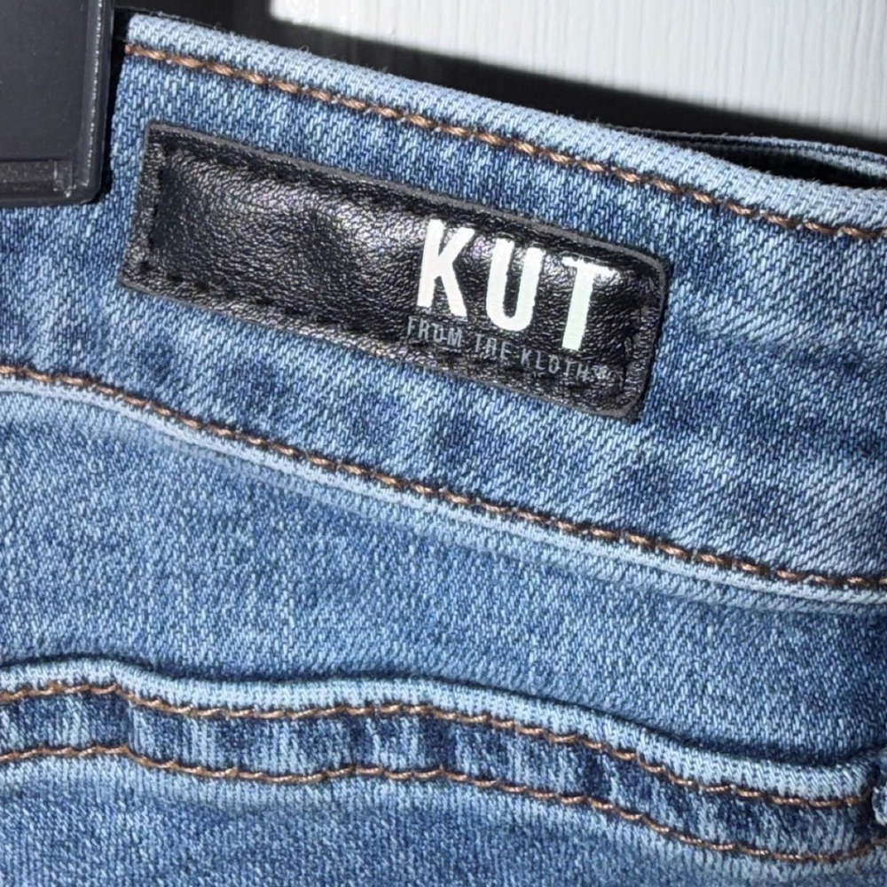 Kut from the Kloth Catherine Boyfriend Shorts Womens‎ 22W Blue Excellent Raw Hem - Picture 4 of 5